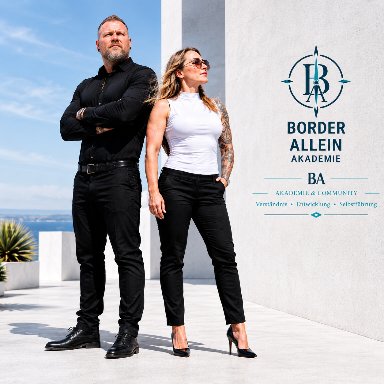 Border Allein Akademie Startbild für Selbstführung Persönlichkeitsentwicklung und systemisches Coaching
